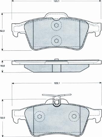 MTR MT457 - Тормозные колодки, дисковые, комплект mashina-shop.ru