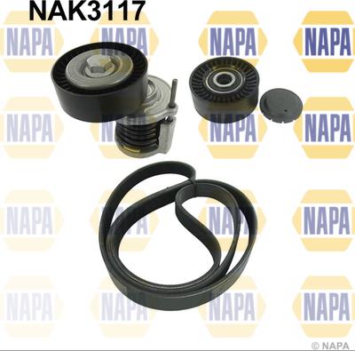 NAPA NAK3117 - Поликлиновый ременный комплект mashina-shop.ru