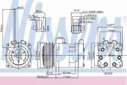 Nissens 89610 - Компрессор кондиционера mashina-shop.ru