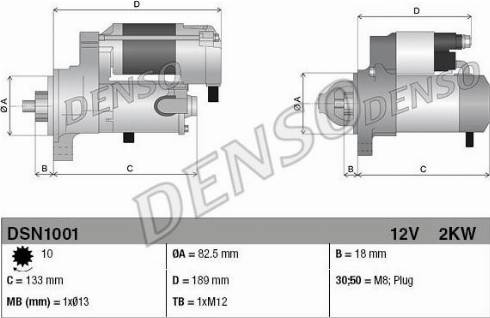 NPS DSN1001 - Стартер mashina-shop.ru