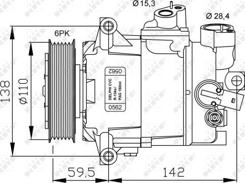 NRF 32500G - Компрессор кондиционера mashina-shop.ru