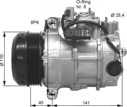 NRF 32676G - Компрессор кондиционера mashina-shop.ru