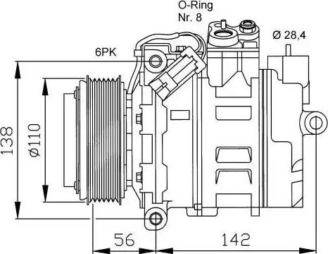 NRF 32178G - Компрессор кондиционера mashina-shop.ru