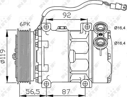 NRF 32278 - Компрессор кондиционера mashina-shop.ru