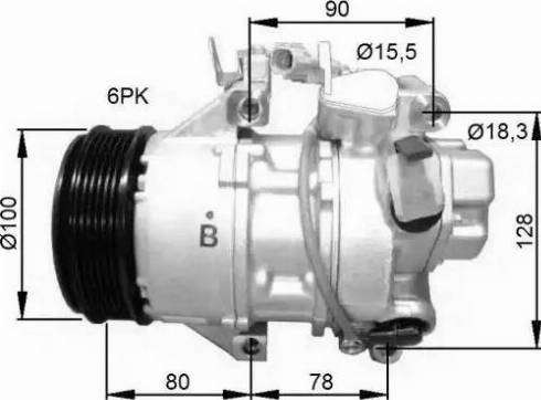 NRF 32736G - Компрессор кондиционера mashina-shop.ru