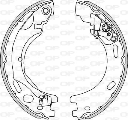 Open Parts BSA2271.00 - Комплект тормозных колодок, барабанные mashina-shop.ru