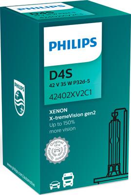 PHILIPS 42402XV2C1 - Лампа накаливания, основная фара mashina-shop.ru