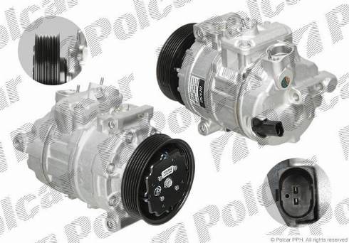 Polcar DCP32002 - Компрессор кондиционера mashina-shop.ru