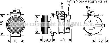 Prasco AIK330 - Компрессор кондиционера mashina-shop.ru