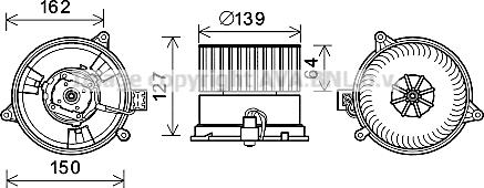 Prasco FD8576 - Электродвигатель, вентиляция салона mashina-shop.ru