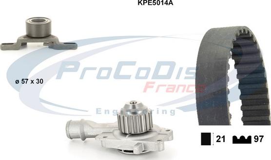 Procodis France KPE5014A - Водяной насос + комплект зубчатого ремня ГРМ mashina-shop.ru