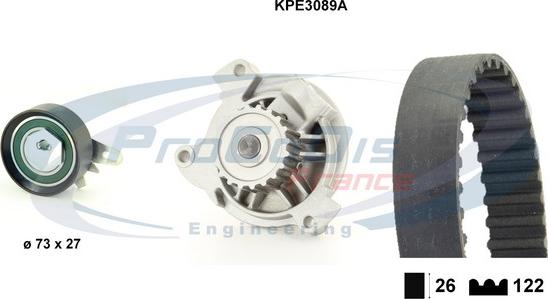 Procodis France KPE3089A - Водяной насос + комплект зубчатого ремня ГРМ mashina-shop.ru