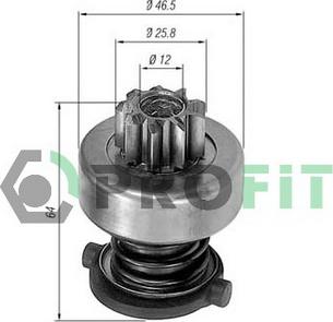 Profit 1910-8050 - Ведущая шестерня, бендикс, стартер mashina-shop.ru