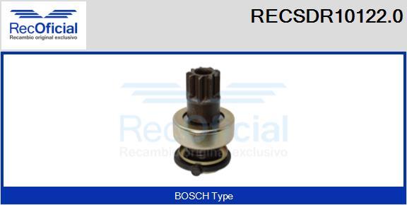 RECOFICIAL RECSDR10122.0 - Ведущая шестерня, бендикс, стартер mashina-shop.ru