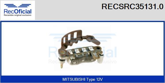 RECOFICIAL RECSRC35131.0 - Выпрямитель, диодный мост, генератор mashina-shop.ru