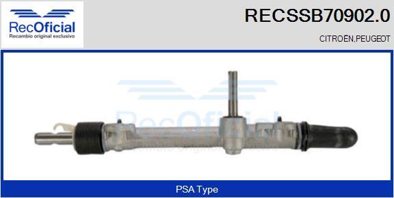 RECOFICIAL RECSSB70902.0 - Рулевой механизм, рейка mashina-shop.ru