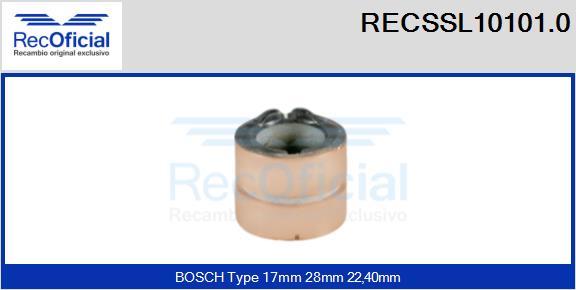 RECOFICIAL RECSSL10101.0 - Контактное кольцо, генератор mashina-shop.ru