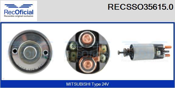 RECOFICIAL RECSSO35615.0 - Тяговое реле, соленоид, стартер mashina-shop.ru