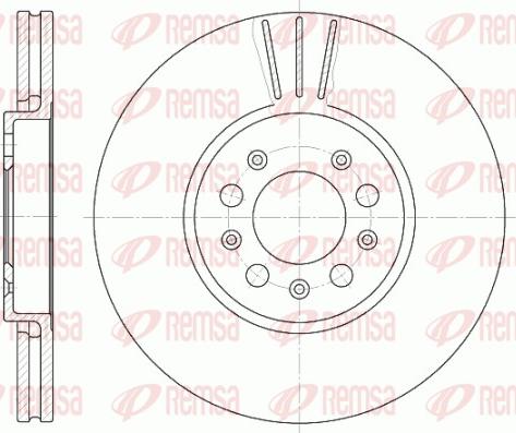 Remsa 6544.10 - Тормозной диск mashina-shop.ru