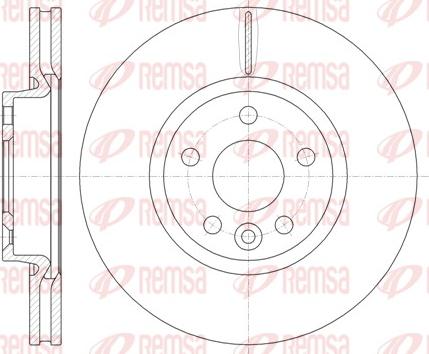 Remsa 61019.10 - Тормозной диск mashina-shop.ru