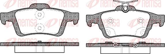 Remsa 0842.70 - Тормозные колодки, дисковые, комплект mashina-shop.ru