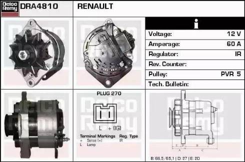 Remy DRA4810 - Генератор mashina-shop.ru