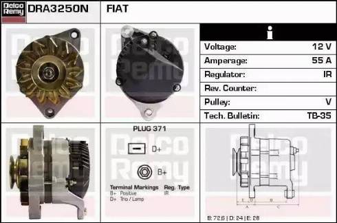 Remy DRA3250N - Генератор mashina-shop.ru