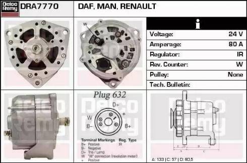 Remy DRA7770 - Генератор mashina-shop.ru