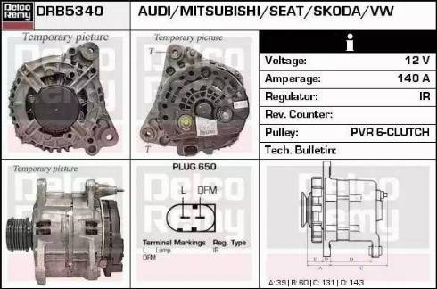 Remy DRB5340 - Генератор mashina-shop.ru