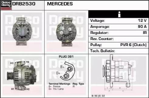 Remy DRB2530 - Генератор mashina-shop.ru