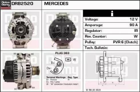 Remy DRB2520 - Генератор mashina-shop.ru