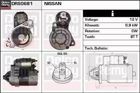 Remy DRS0681 - Стартер mashina-shop.ru