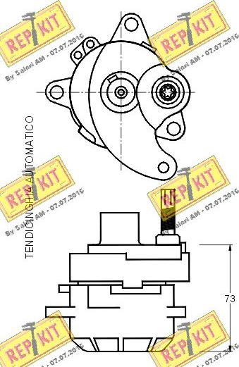 REPKIT RKT2329 - Натяжитель, поликлиновый ремень mashina-shop.ru