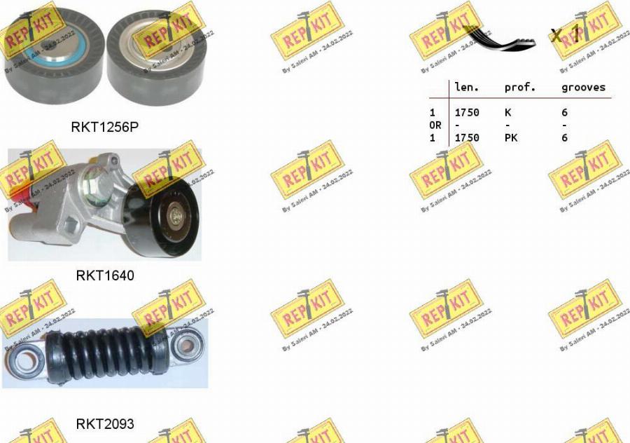 REPKIT RKTA0094 - Поликлиновый ременный комплект mashina-shop.ru