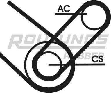 Roulunds Rubber 4K0874T1 - Поликлиновый ременный комплект mashina-shop.ru