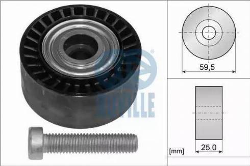 Ruville 55941 - Ролик, поликлиновый ремень mashina-shop.ru