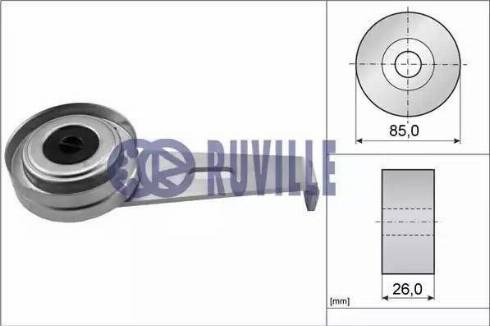 Ruville 55904 - Натяжитель, поликлиновый ремень mashina-shop.ru