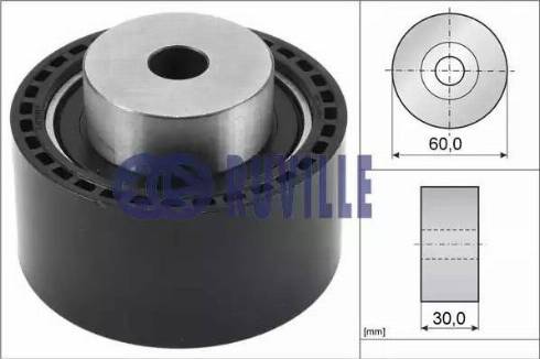 Ruville 55922 - Направляющий ролик, зубчатый ремень ГРМ mashina-shop.ru