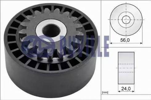 Ruville 55550 - Ролик, поликлиновый ремень mashina-shop.ru