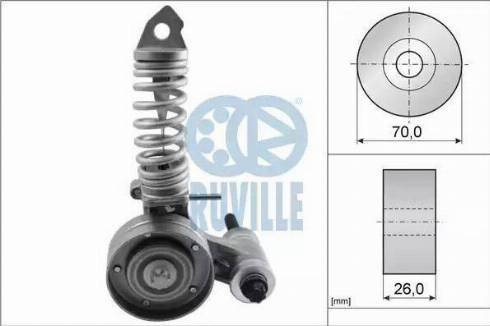 Ruville 55345 - Натяжитель, поликлиновый ремень mashina-shop.ru