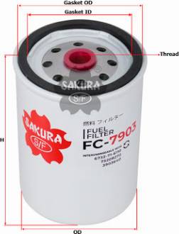 SAKURA FC7903 - Топливный фильтр mashina-shop.ru