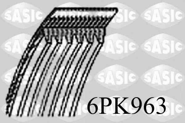 Sasic 6PK963 - Поликлиновой ремень mashina-shop.ru