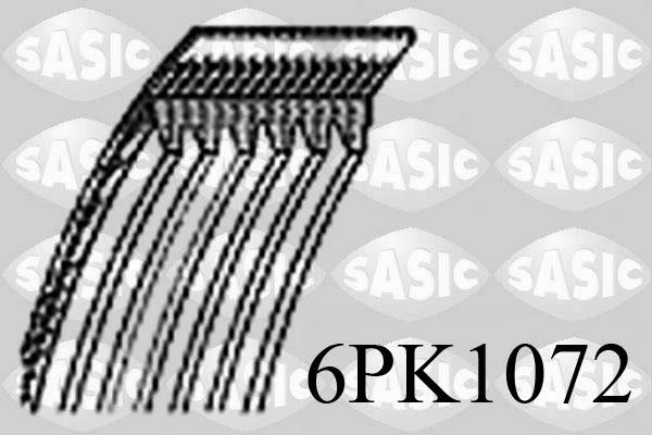 Sasic 6PK1072 - Поликлиновой ремень mashina-shop.ru