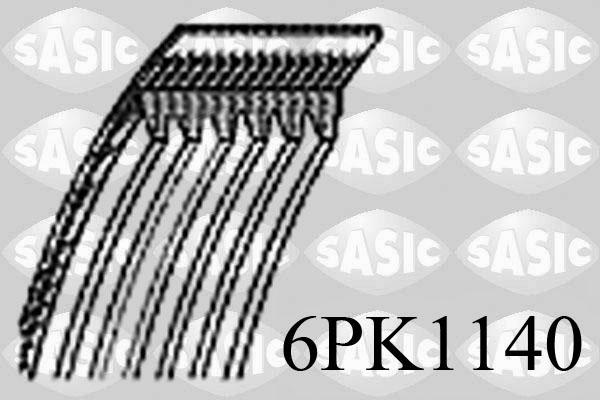 Sasic 6PK1140 - Поликлиновой ремень mashina-shop.ru