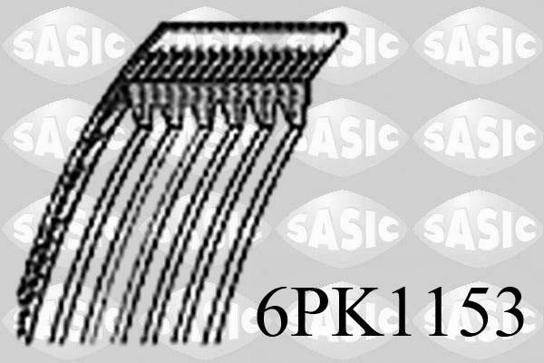 Sasic 6PK1153 - Поликлиновой ремень mashina-shop.ru