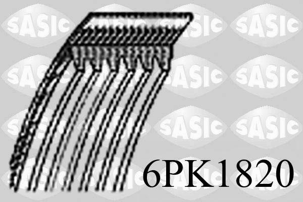 Sasic 6PK1820 - Поликлиновой ремень mashina-shop.ru