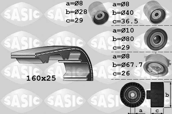 Sasic 1756059 - Комплект зубчатого ремня ГРМ mashina-shop.ru