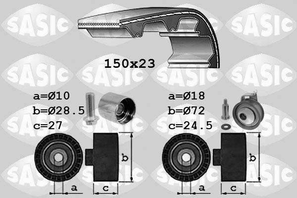 Sasic 1756052 - Комплект зубчатого ремня ГРМ mashina-shop.ru