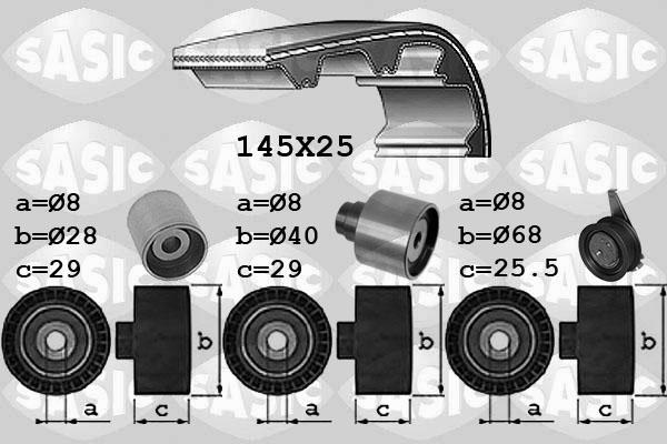 Sasic 1756073 - Комплект зубчатого ремня ГРМ mashina-shop.ru