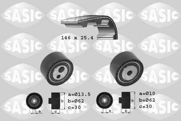 Sasic 1750015 - Комплект зубчатого ремня ГРМ mashina-shop.ru